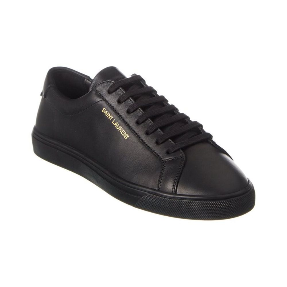 Saint Laurent Andy Leather Sneaker, Black